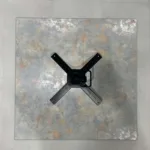 Стол для террасы Nemo белый 60x60 см, цвет ржавчина серый — изображение 5