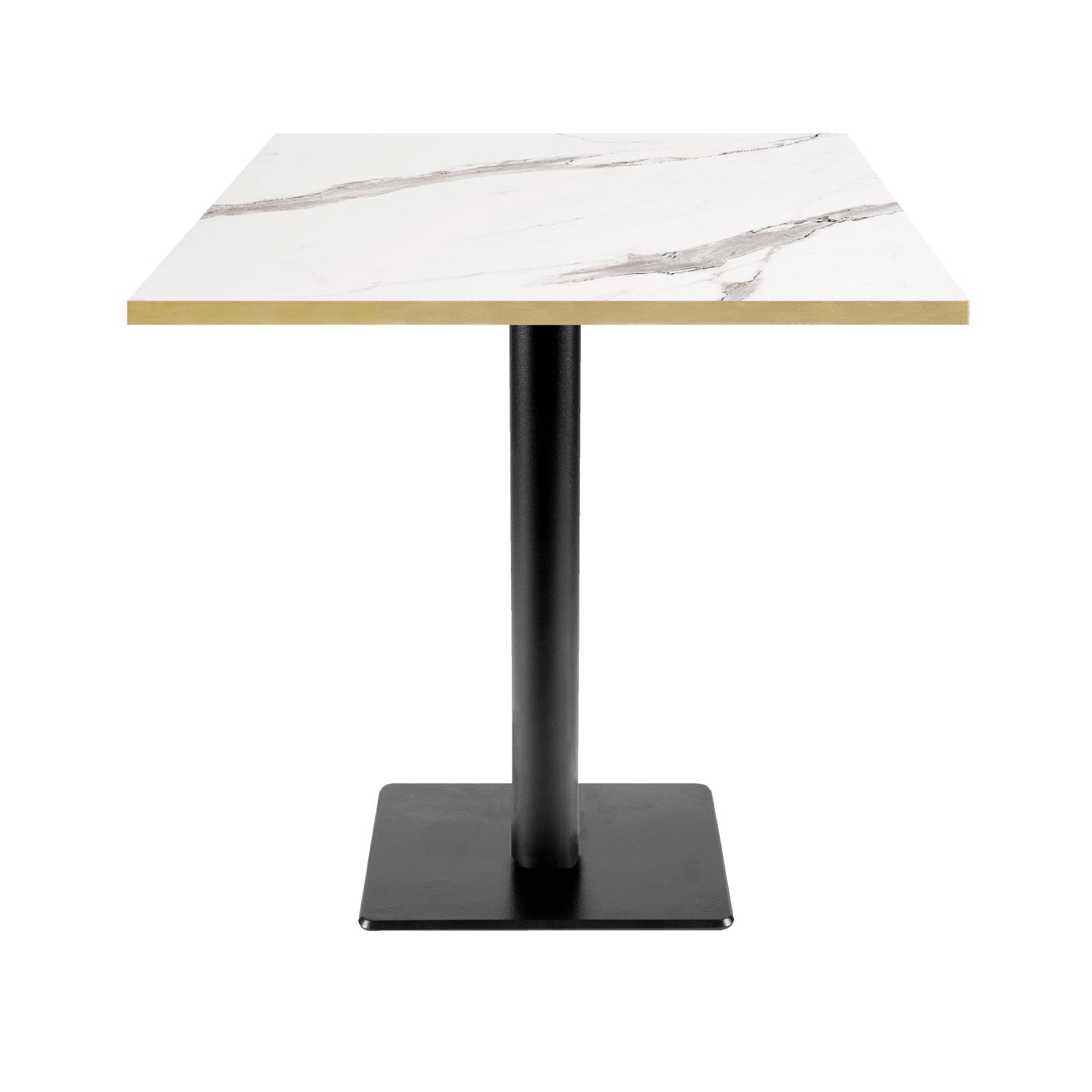 Столик Chic Milan T 60×60 см, белый мрамор, латунь Столик Chic Milan T 70x70 см