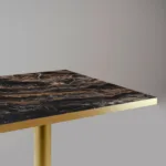 Высокий стол Rome Gold Bistro 60x60 см, глянцевый, капучино — изображение 4